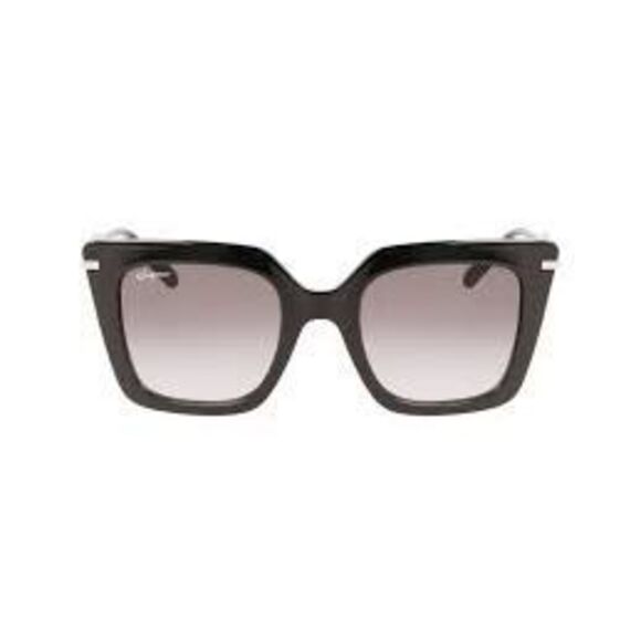 Salvatore Ferragamo SF1041S Black Oversized Sunglasses Gold Gancini Logo Side main image 13